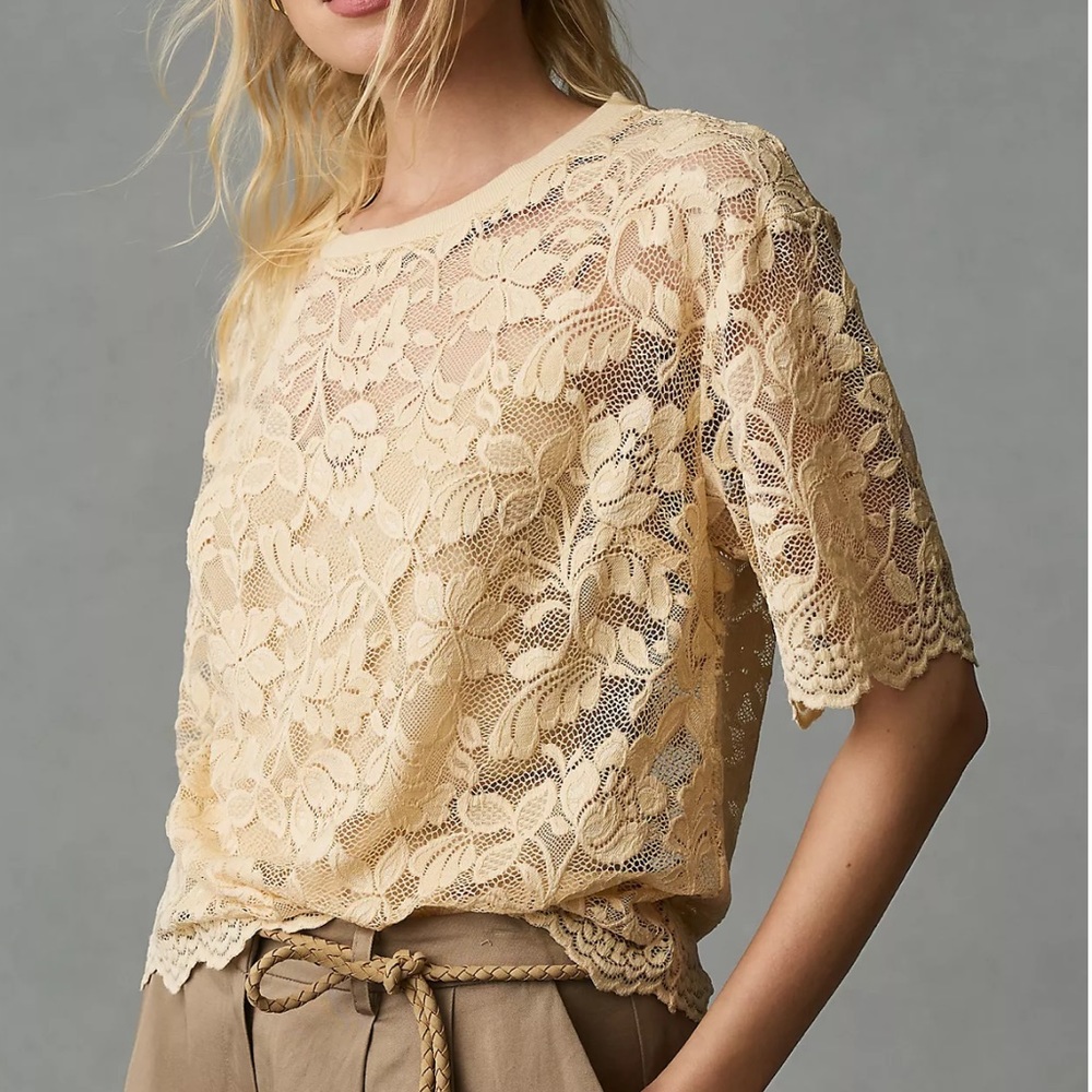 DOLAN Boxy Lace Tee